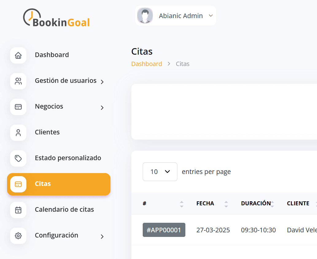 App screenshot